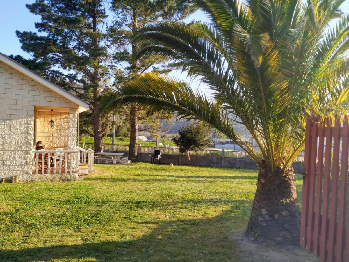 Casa En La Playa De Area Con Finca Privada Viveiro Exterior foto